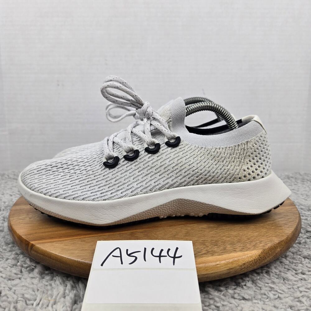 Allbirds Womens 9.5 Tree Dasher 2 White Black Daily Athletic Trail Running Shoe